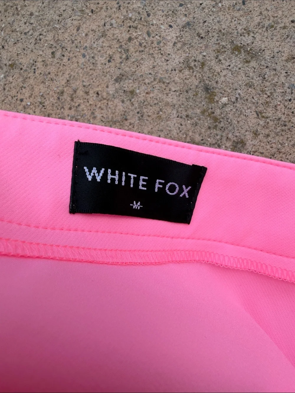 White Fox Women's Pink Nylon Cargo Mini Skirt Size M